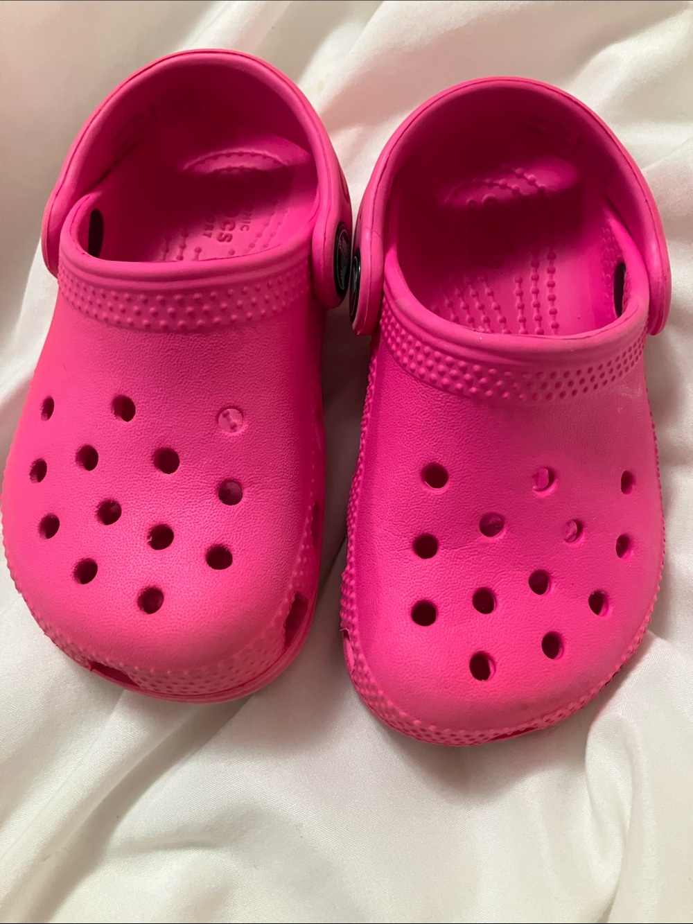 CROCS Kids Classic Clog Sandals in Hot Pink